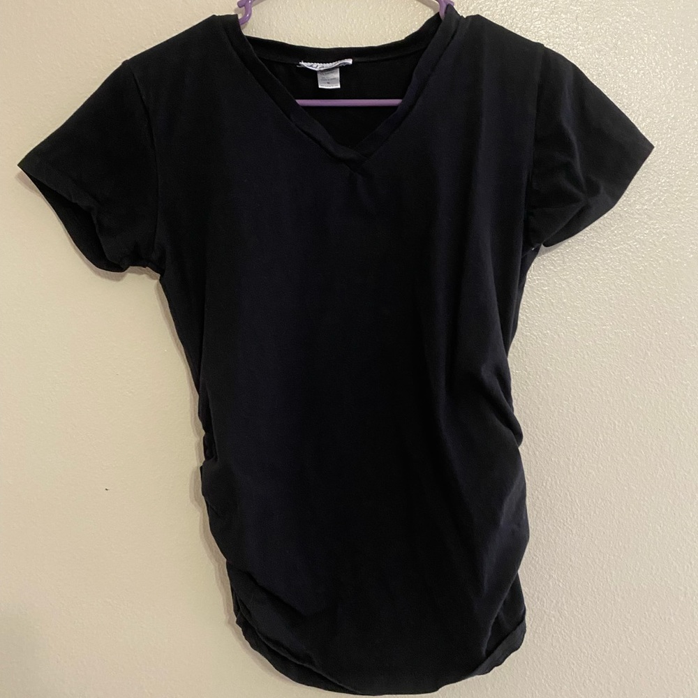 Black maternity shirt